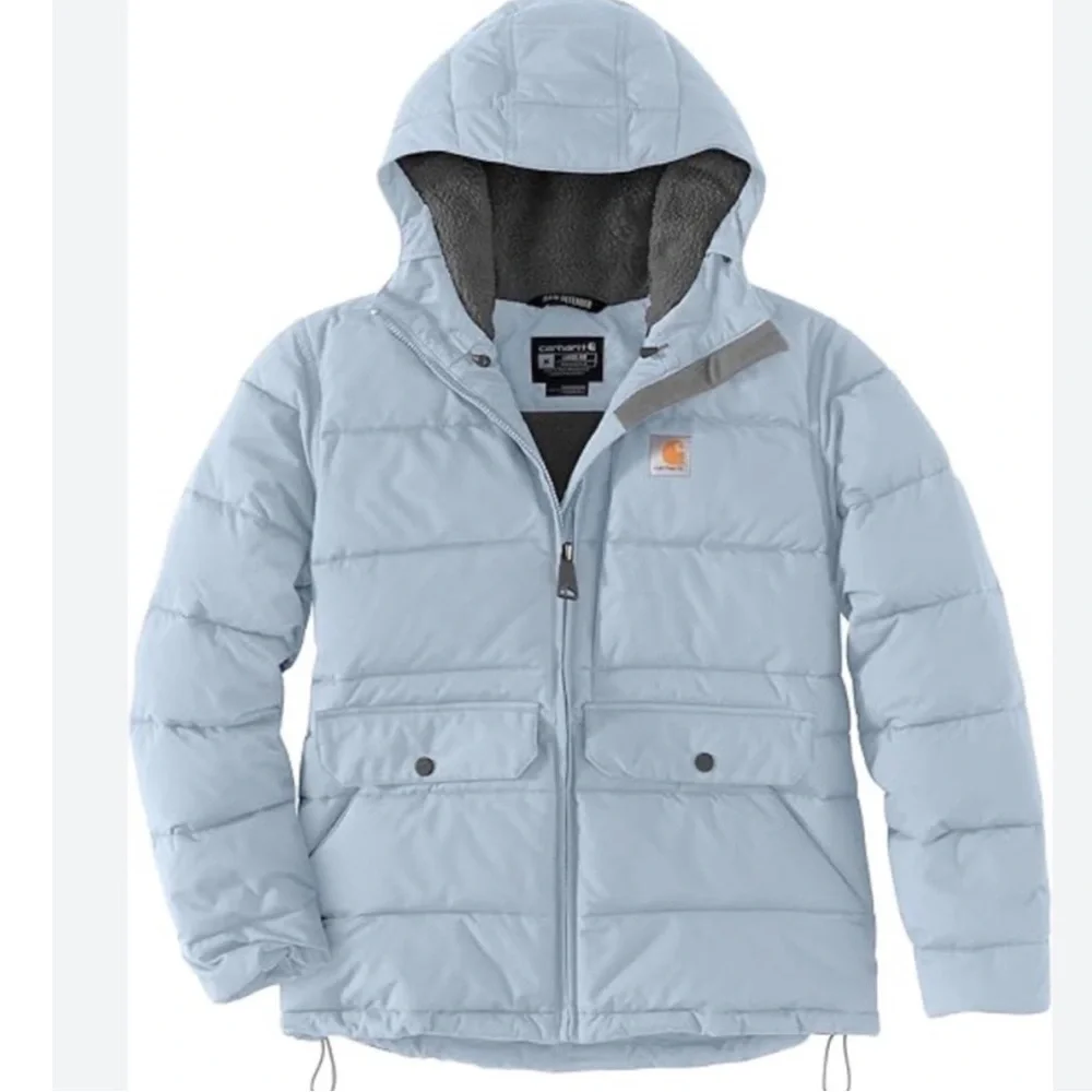 Carhartt Women's Montana Relaxed Fit Insulated Jacket Light Blue/Gray Puffer - Picture 5 of 11